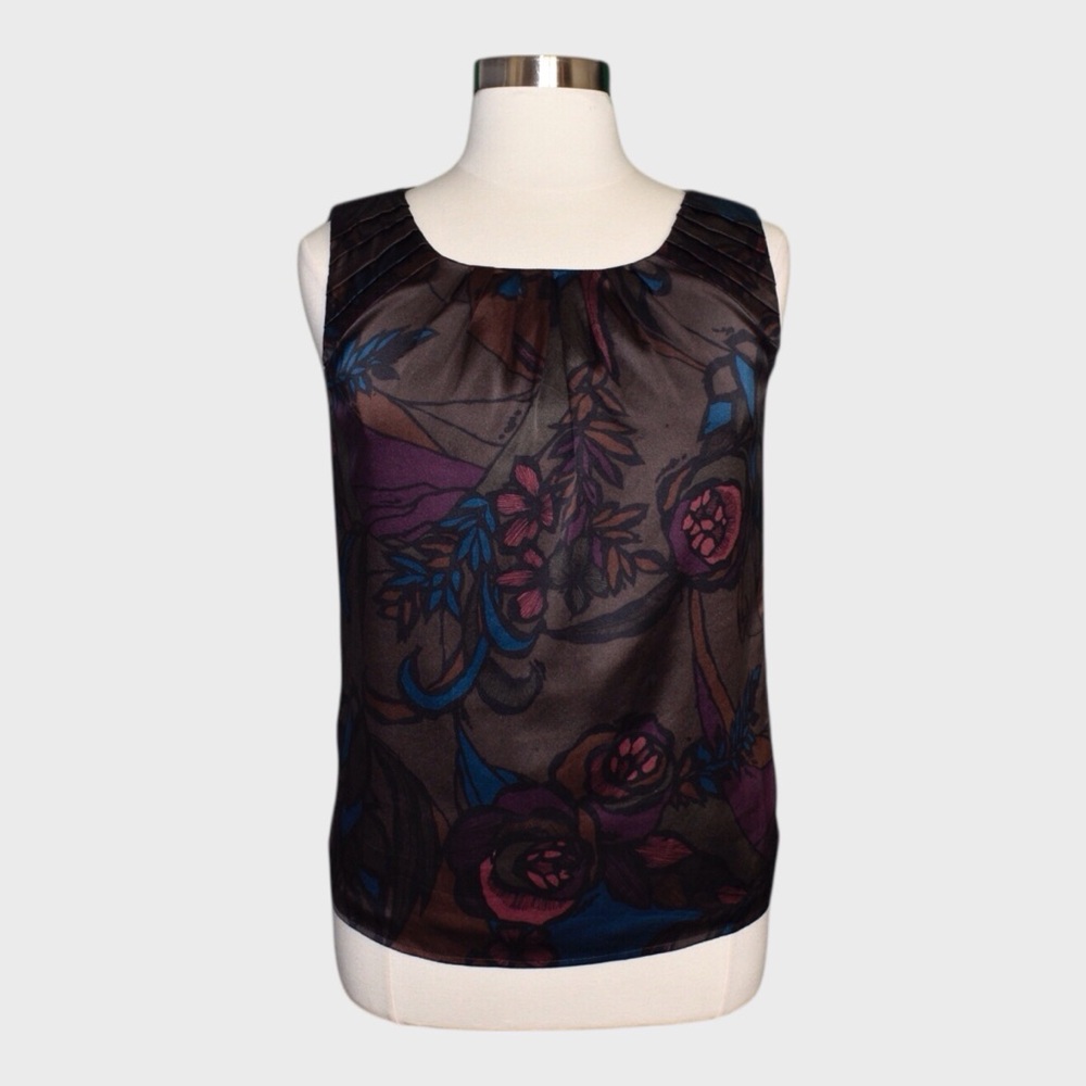 Semantiks Floral Print Pleated Blouse